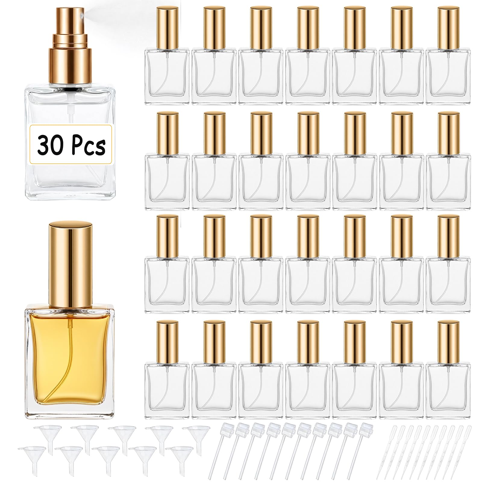 Perfume Fragrance Dispenser - 고품질 30개 15ml 투명 유리 향수