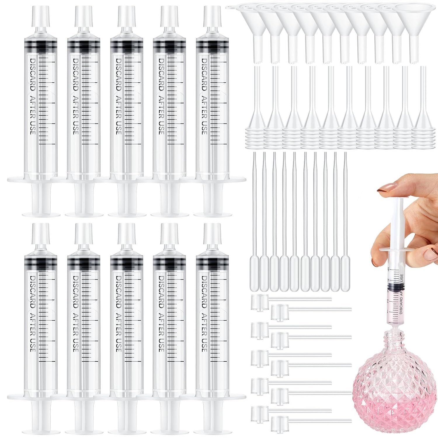 Perfume Fragrance Dispenser - 25/50PCS 향수 리필 펌프 도구 트랜스퍼