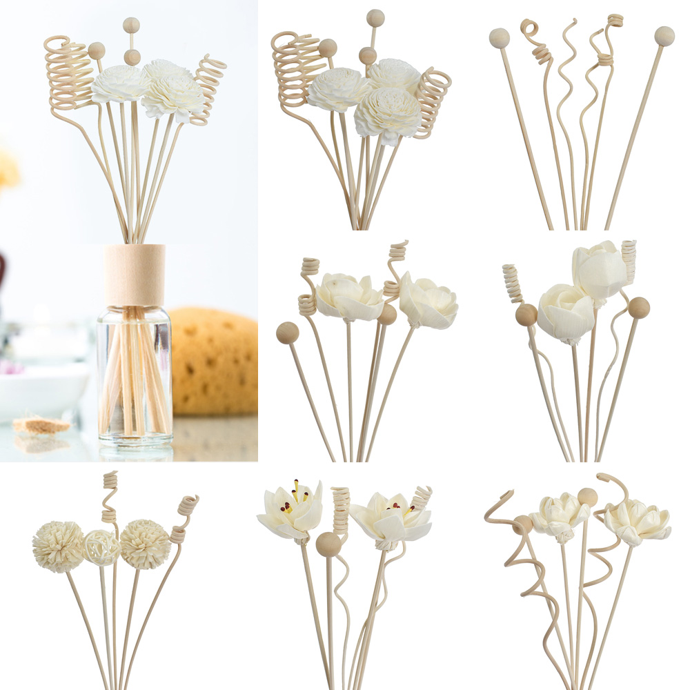Perfume Fragrance Stick - 6PCS/8PCS/9PCS 인공 꽃 등나무 리드 향수