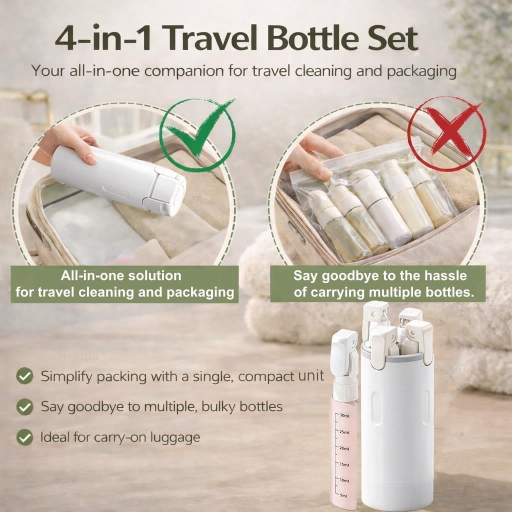 4 in 1 여행용 디스펜서 휴대용 여행용 병 누수 방 - Perfume Fragrance Dispenser 리뷰 및 가격